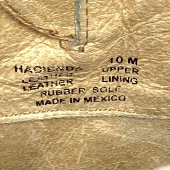 Steve Madden Hacienda Tall Distressed Brown Leather Boots - Size 10 - Picture 9 of 9